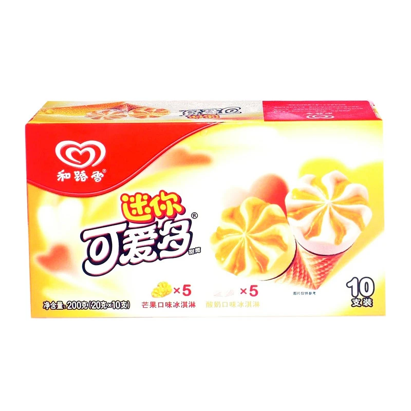 迷你可爱多甜筒芒果&酸奶口味冰淇淋20g*10/盒