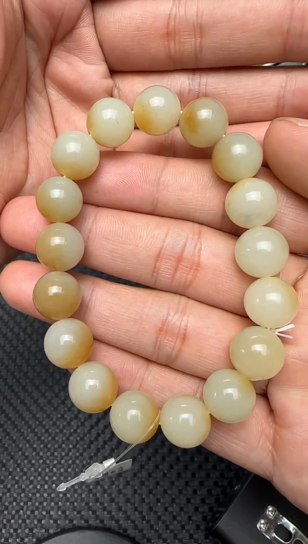 未镶嵌手串和田玉若羌糖手串卡12