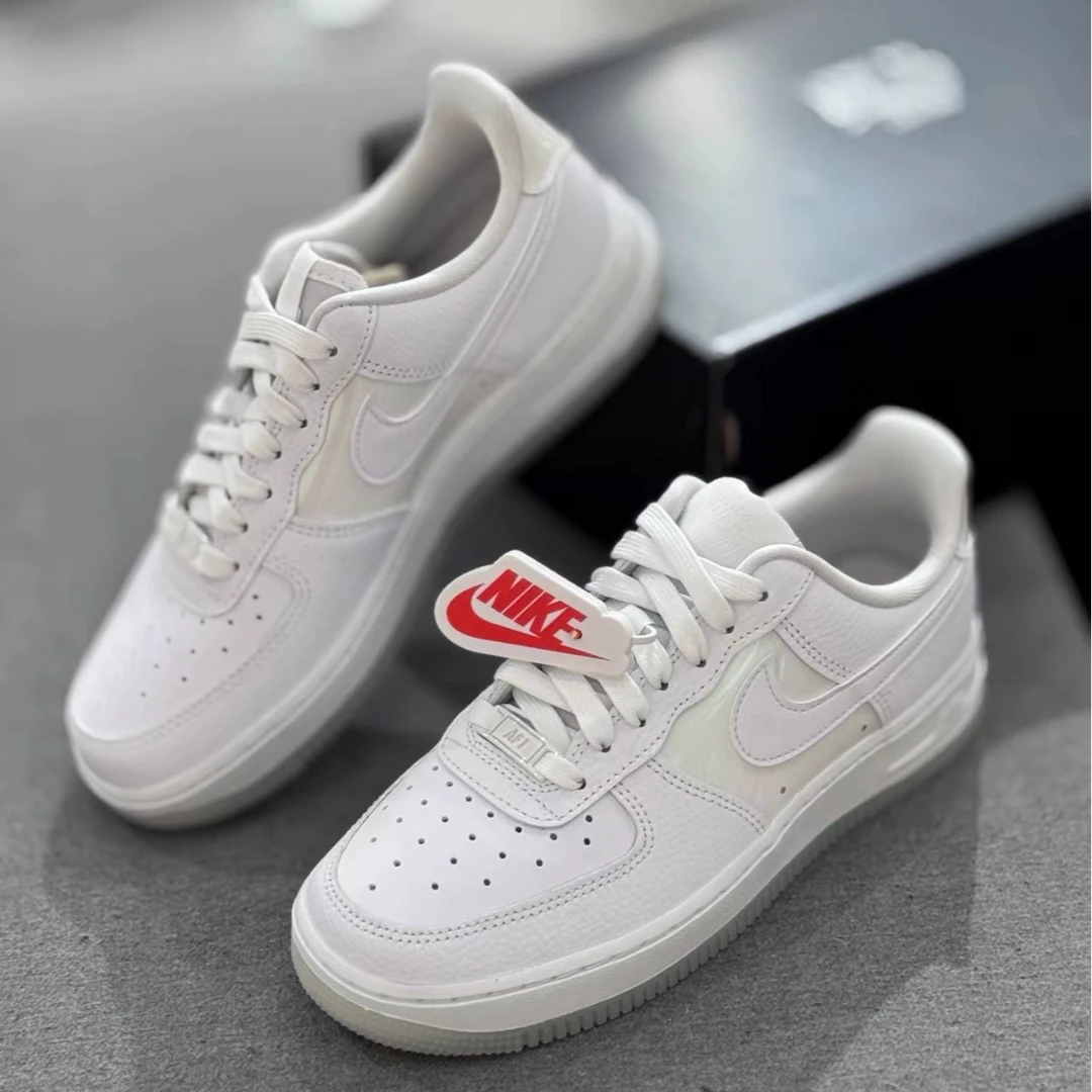 NIKE耐克 AIR FORCE 1 女款白色空军一号运动休闲板鞋官方正品