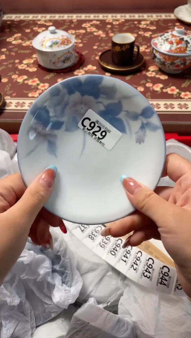 瓷片丽*瓷器瓷器C929