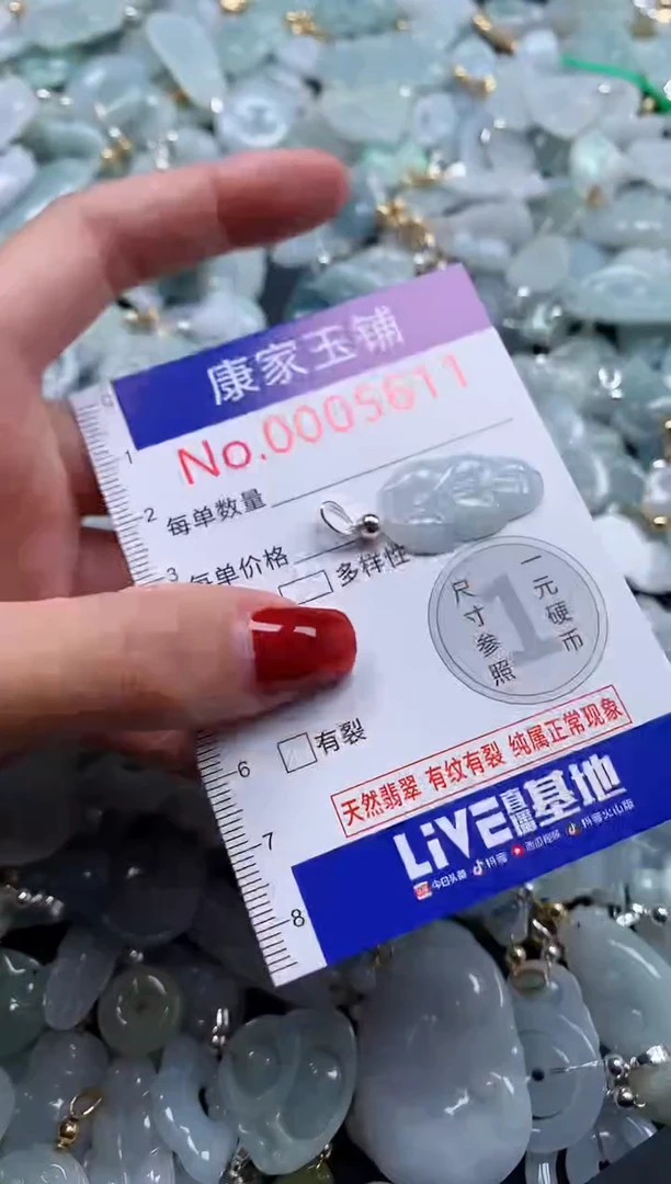 翡翠未镶嵌吊坠(不含链)5611