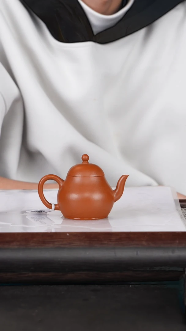 【闪购商品】紫砂茶壶34赵庄朱泥梨式110