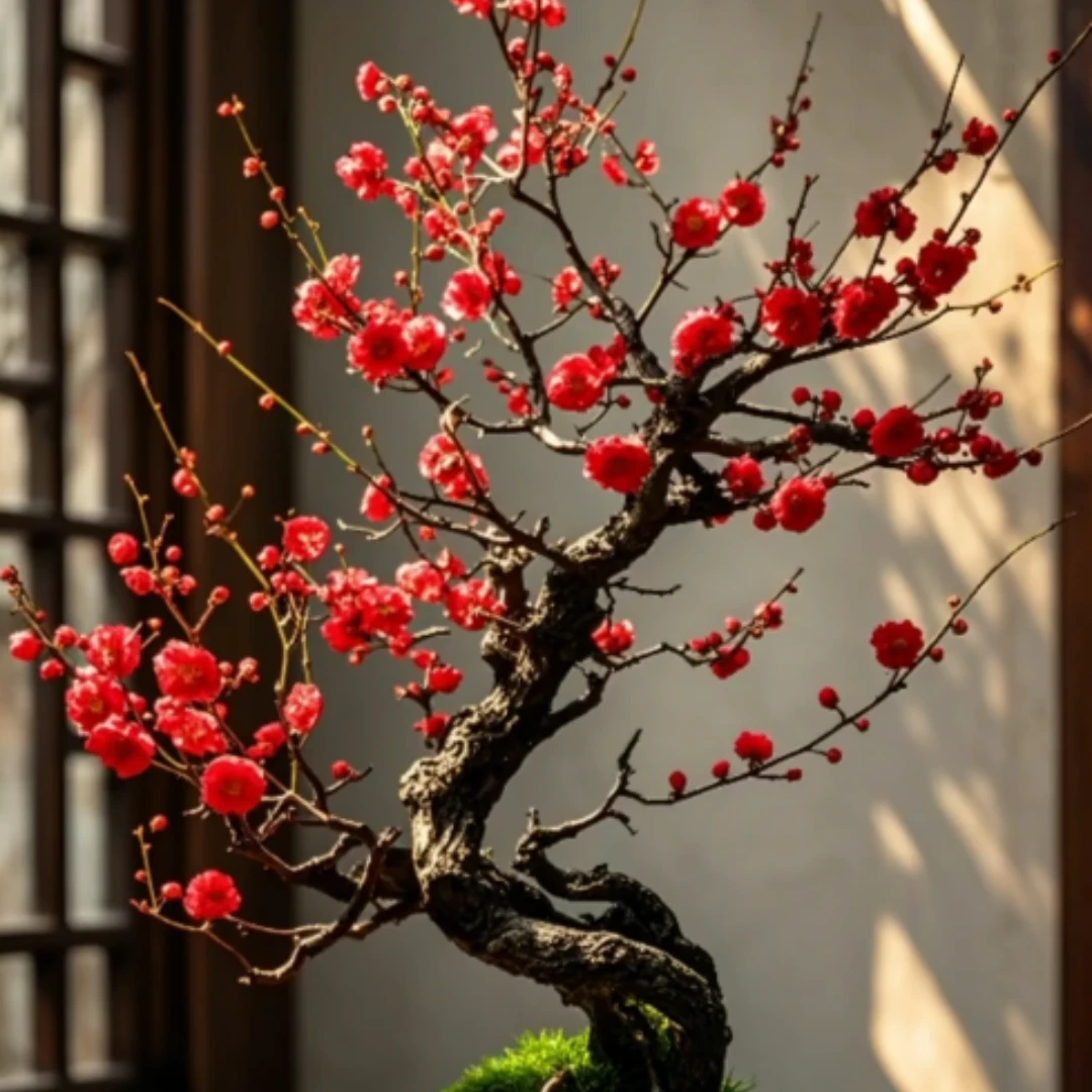 乌梅花红梅盆栽地栽精品梅花