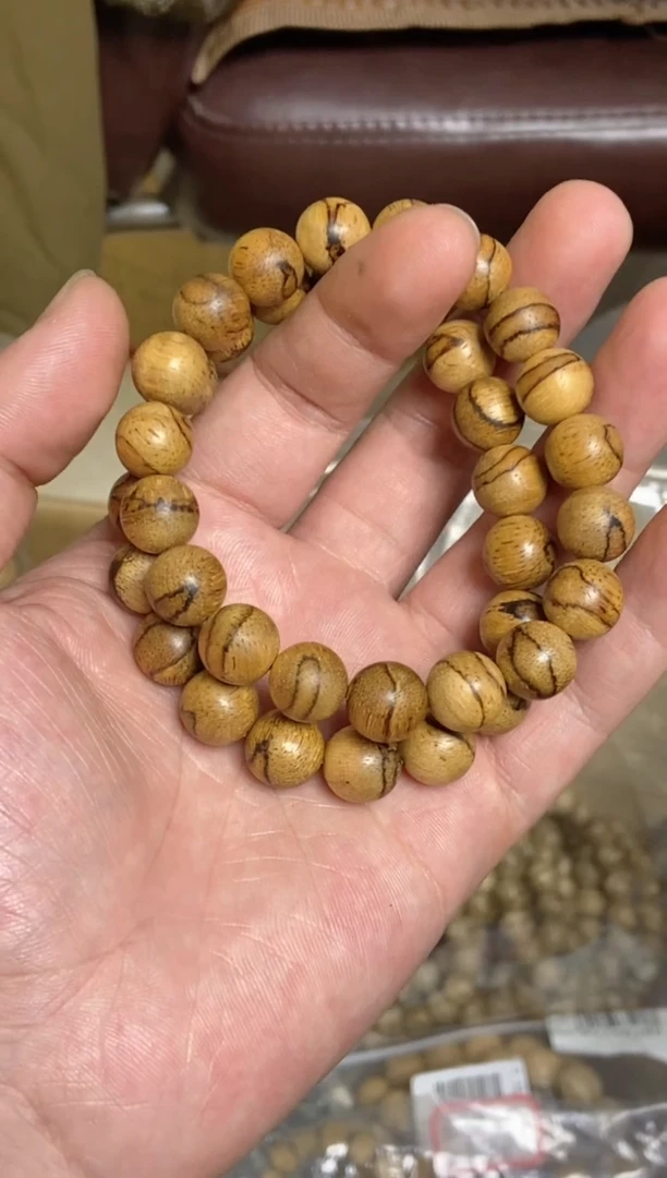 手串沉香菩萨棋圆珠单圈虎皮1.1+多样性发其一