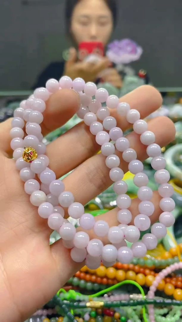 颈饰未镶嵌翡翠5mm/X/翡翠A货，一件也是批发价