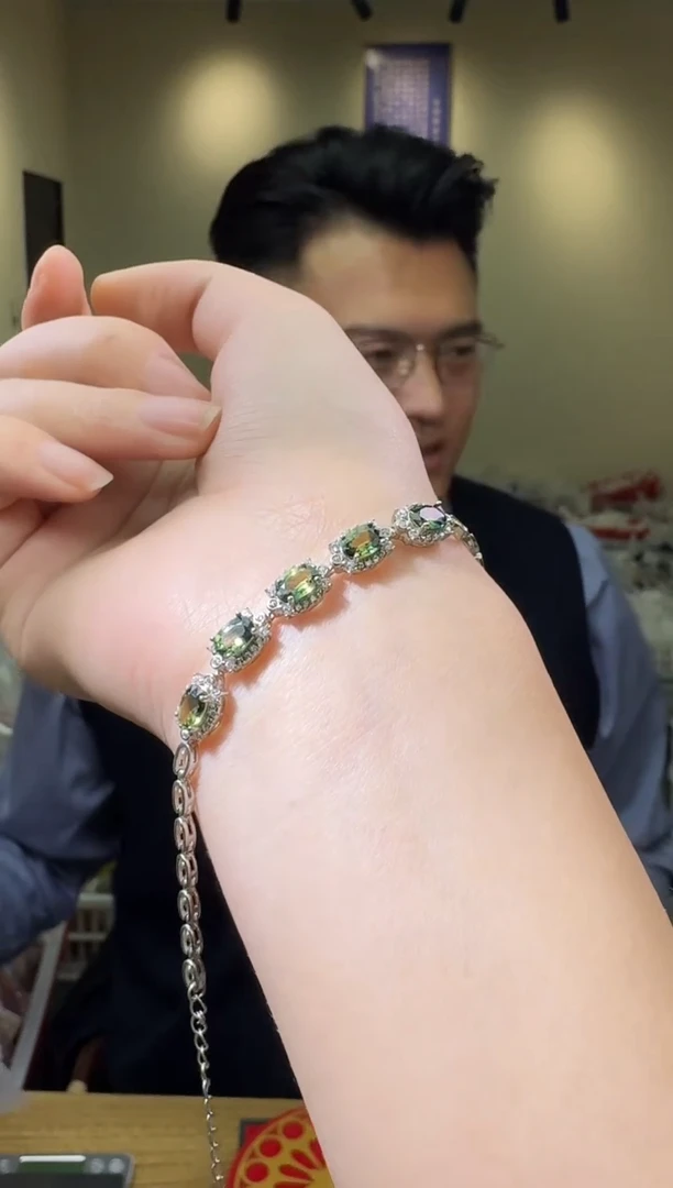 银S925镶嵌手链水晶多样性发一件 139
