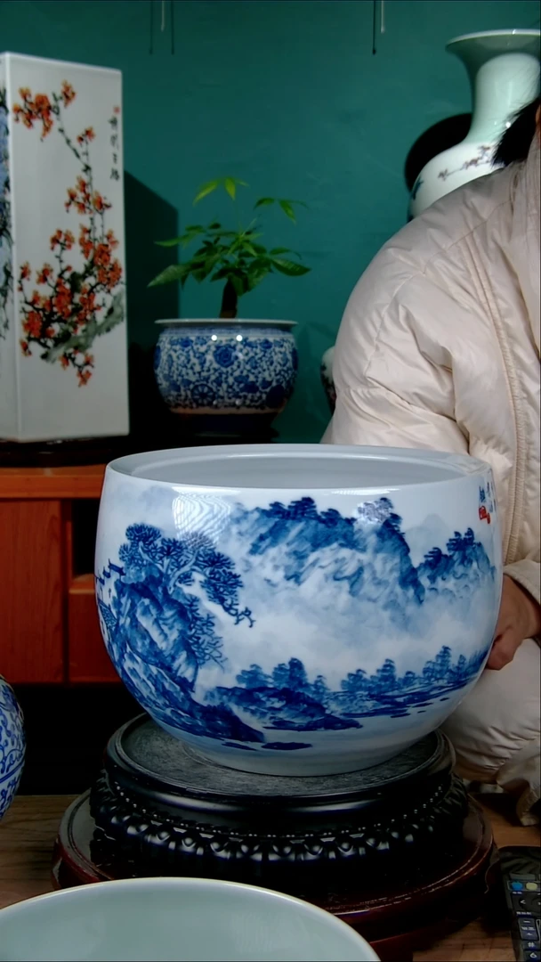 摆件陶景德镇手绘陶瓷888