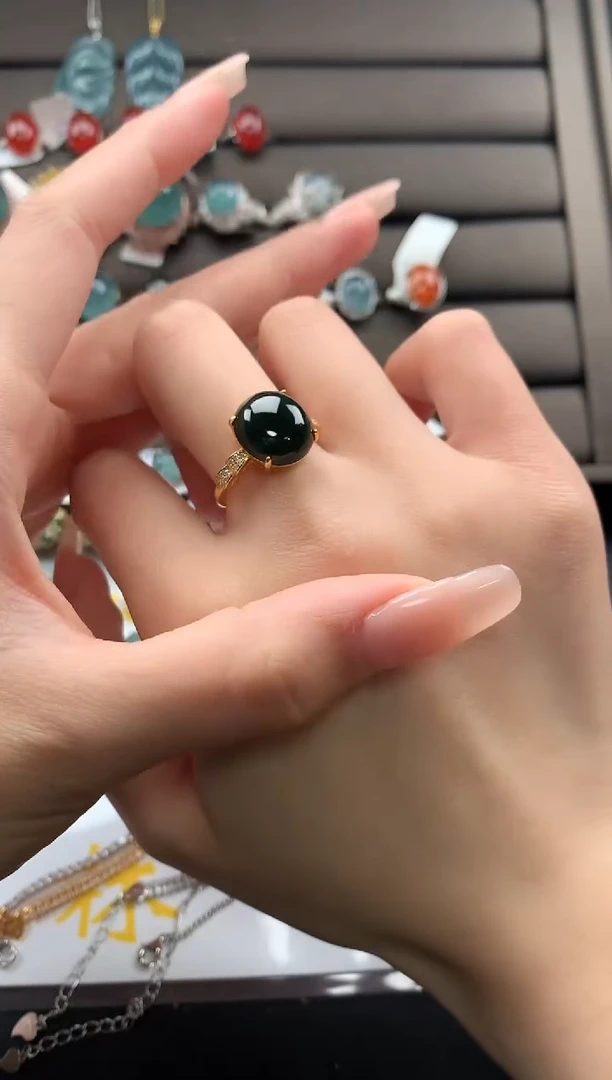 【闪购商品】翡翠戒指银S925镶嵌3213231