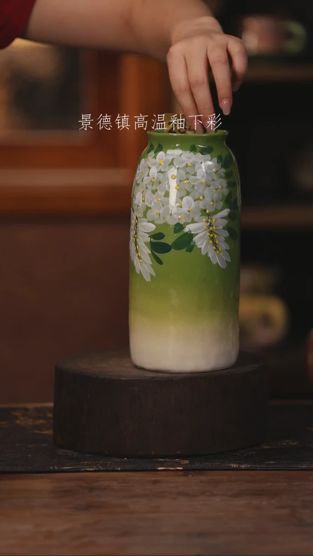 陶瓷景德镇高温釉下手绘陶瓷234