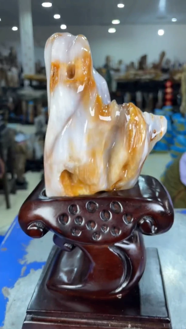 【闪购商品】硅化玉摆件未镶嵌44