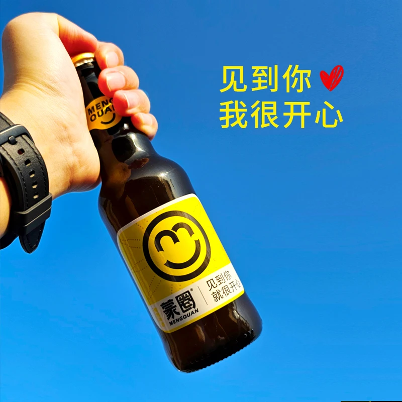 蒙圈精酿全麦啤酒236ml*6瓶高颜值网红酒精酿啤酒
