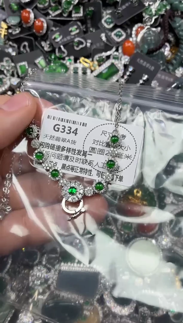 颈饰未镶嵌翡翠G334项链