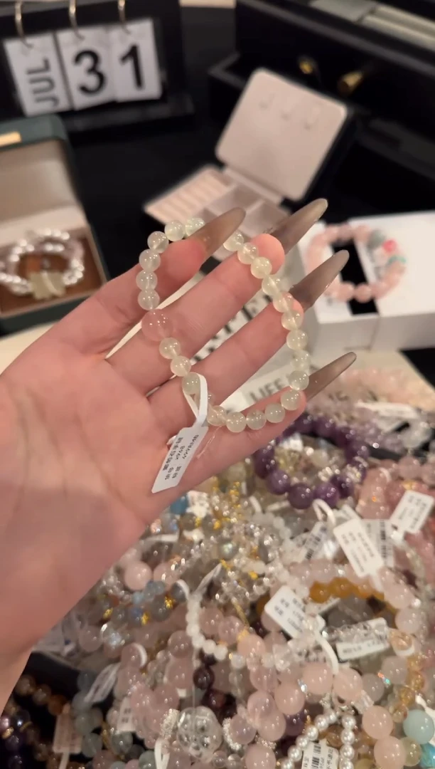 水晶手链合金葡萄石x968