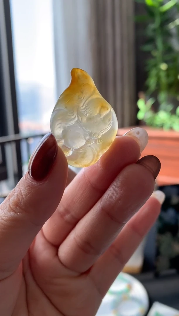 未镶嵌定制翡翠尺寸35.8*24.4*4.5