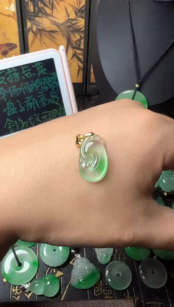 颈饰未镶嵌翡翠所见即所得，一图一物