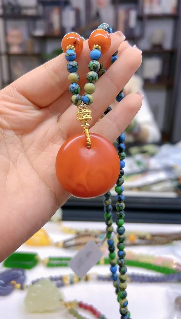 【闪购商品】蜜蜡毛衣链未镶嵌M12