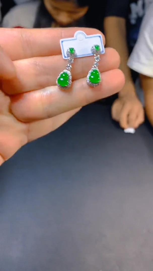 【闪购商品】翡翠耳饰未镶嵌0883960024多样性发一