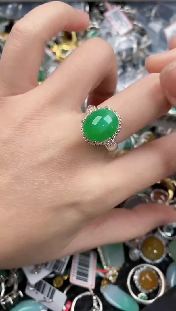 未镶嵌戒指翡翠444              2