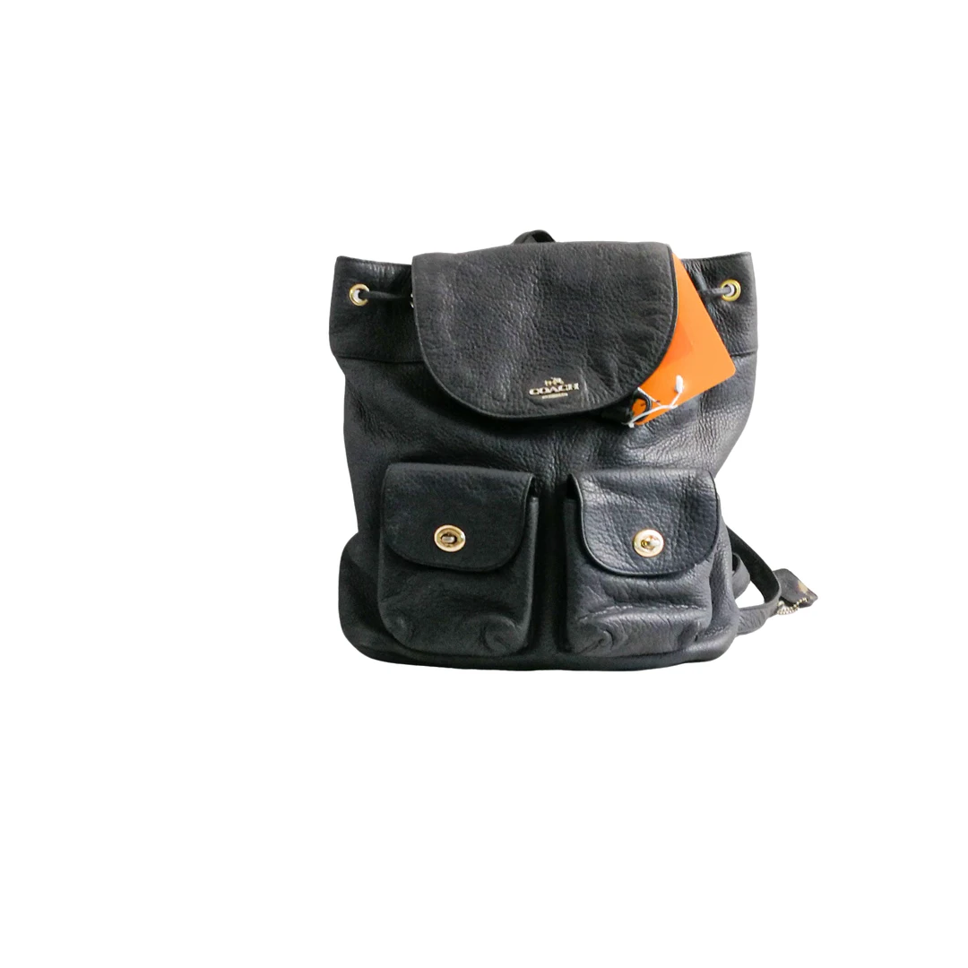 95新 COACH/蔻驰 coach  藏蓝双肩包 a012116