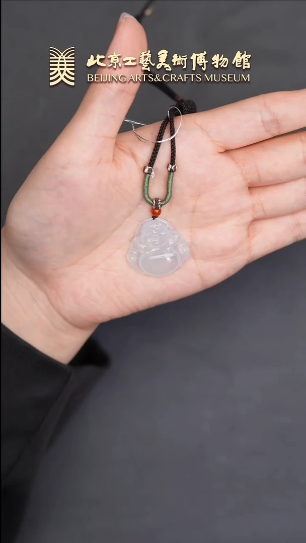 翡翠挂件未镶嵌B0629GMD424弥勒吊坠