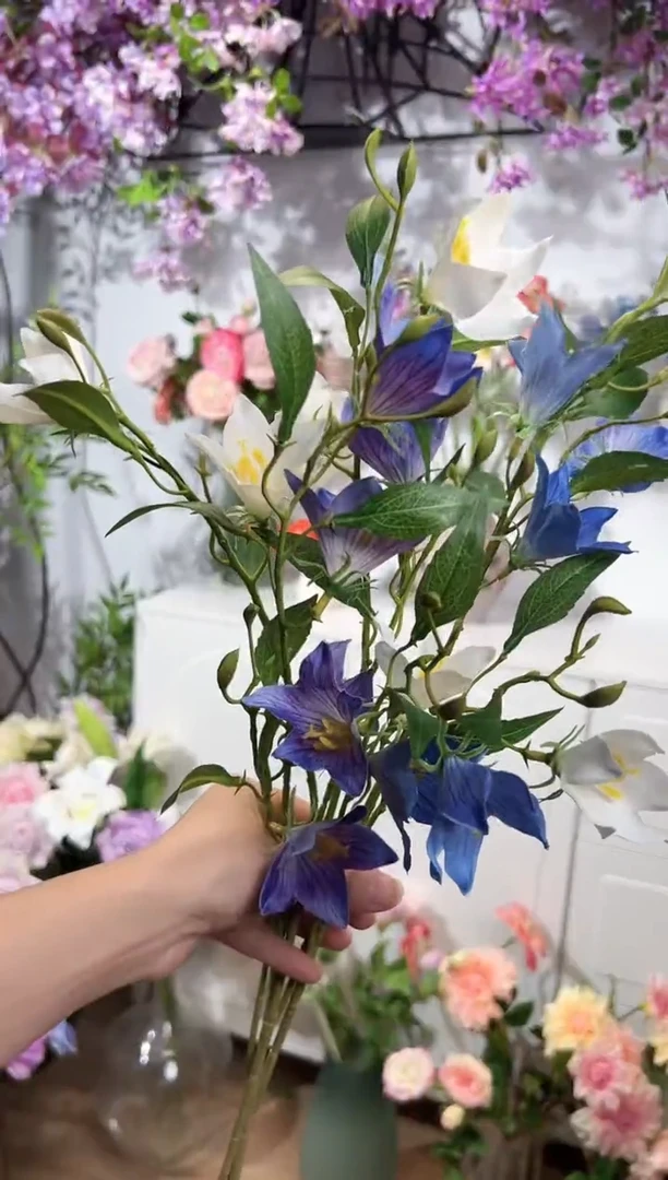 3枝混色桔梗风铃