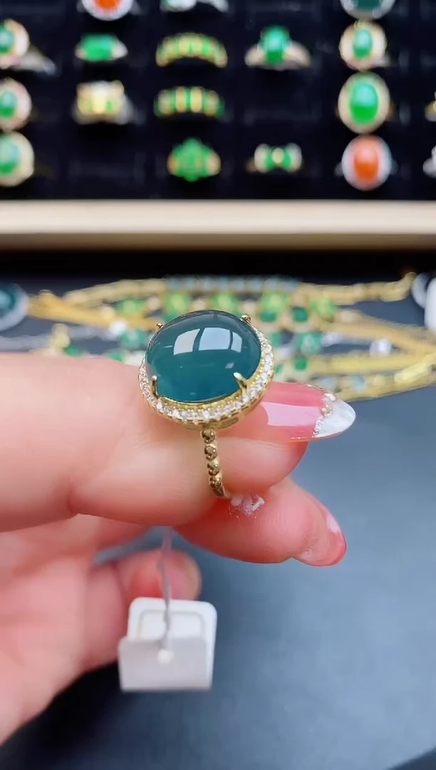 【闪购商品】翡翠戒指银S925镶嵌1212