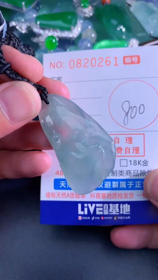 颈饰未镶嵌翡翠天然A货翡翠