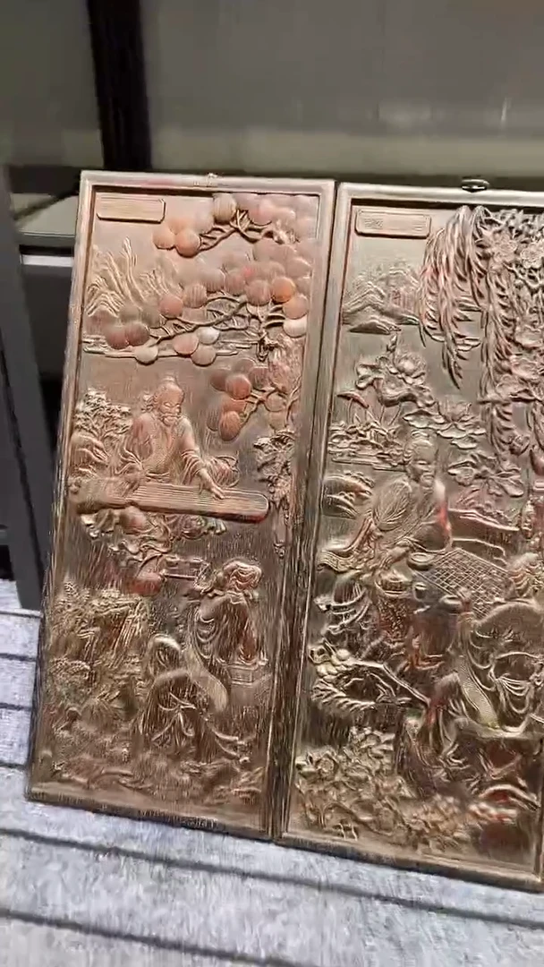 木紫檀雕刻一物一拍