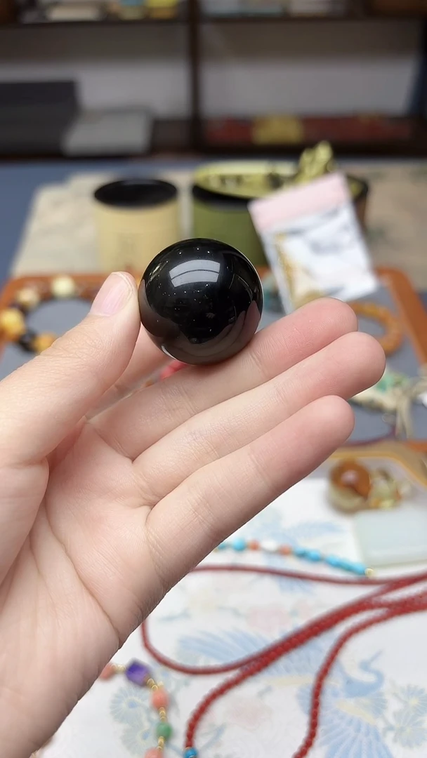 未镶嵌黑曜岩车挂彩曜石ZD赠底座