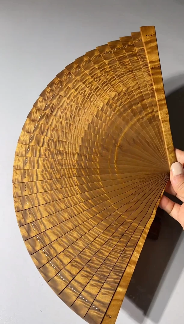 金丝楠号21cm金丝楠木小叶桢楠扇子