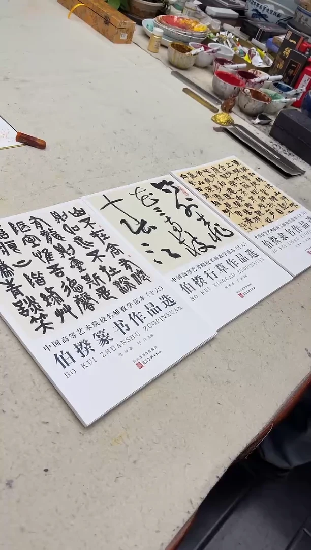 书法伯揆书法作品选 三本一套