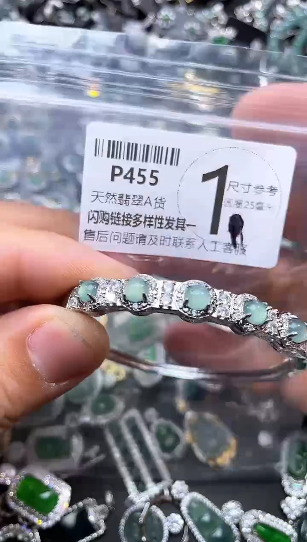 【闪购商品】翡翠颈饰未镶嵌P455手镯