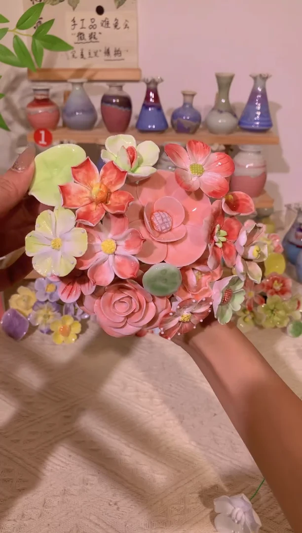 陶瓷陶瓷陶瓷大陶瓷花束15支（默认微瑕）