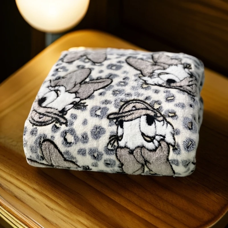 180*200可爱卡通小鸭休闲牛奶绒午睡毛毯盖毯宿舍办公毯柔软