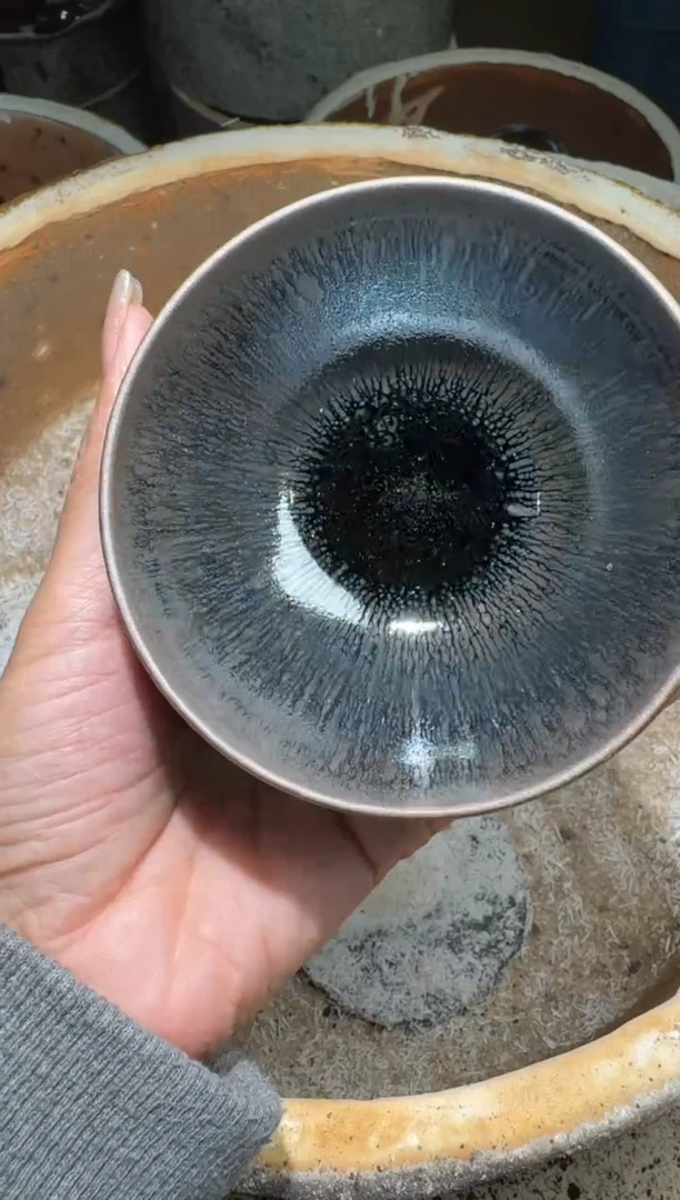 茶盏严柳忠柴烧盏71