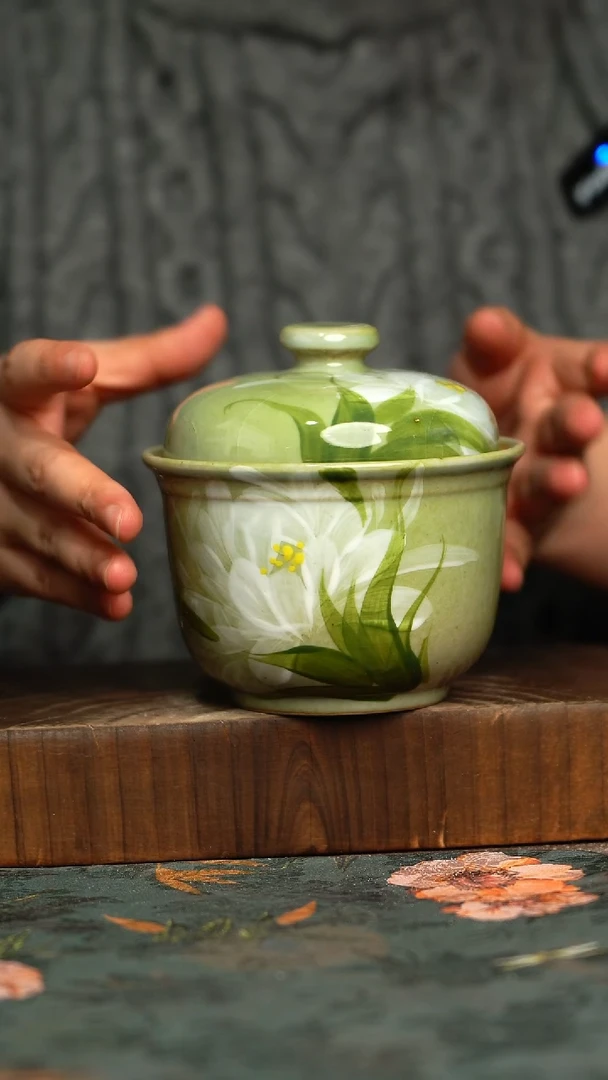 杯釉下彩手工手绘同款陶器