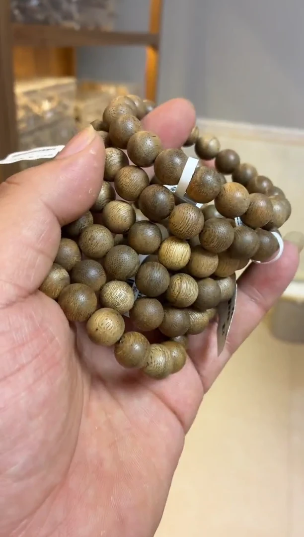 沉香手串 文莱圆珠单圈1.1多样性发其一