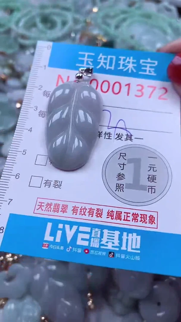 吊坠(不含链)未镶嵌翡翠1372