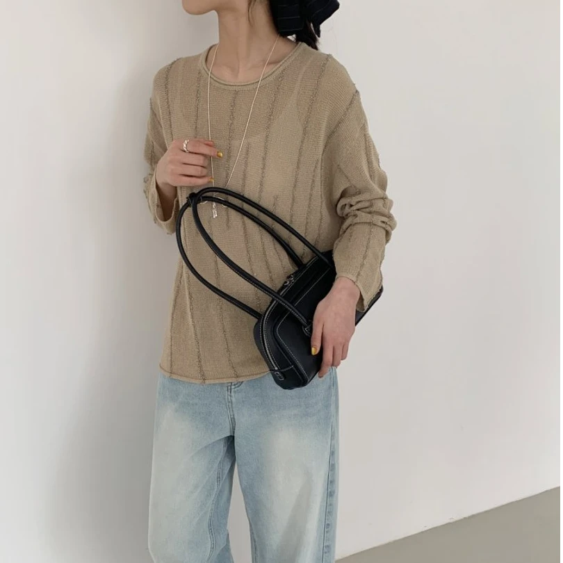 【素简.960189】春款上新进口和纸蝴蝶纱女装设计款上新针织衫