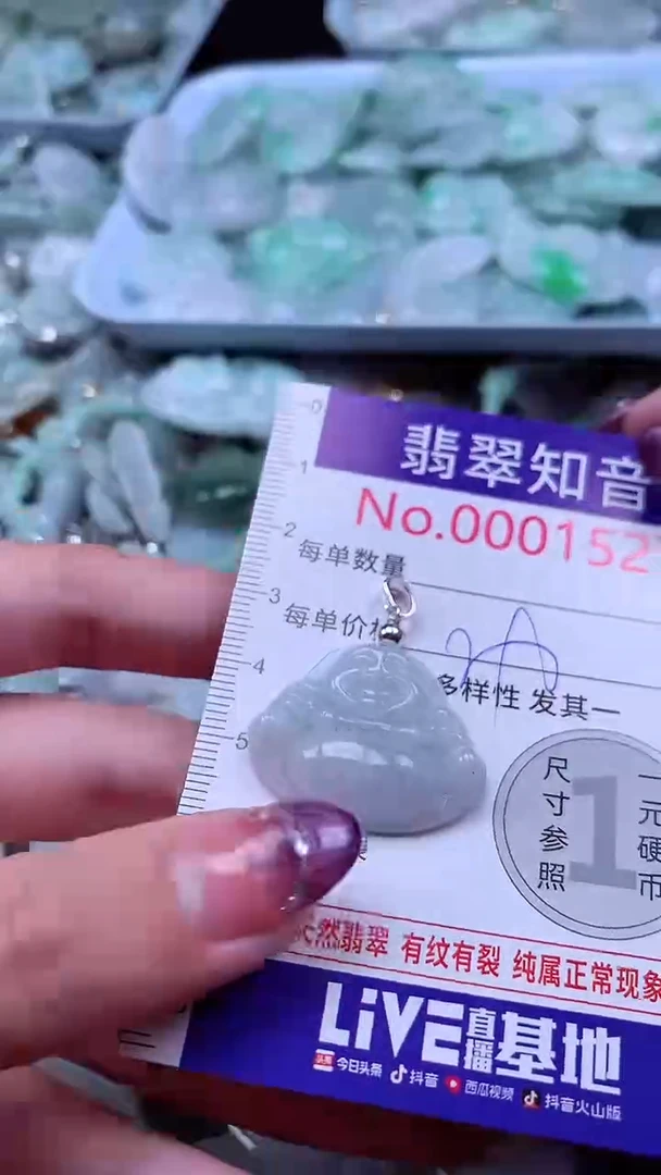 翡翠未镶嵌吊坠(不含链)1527