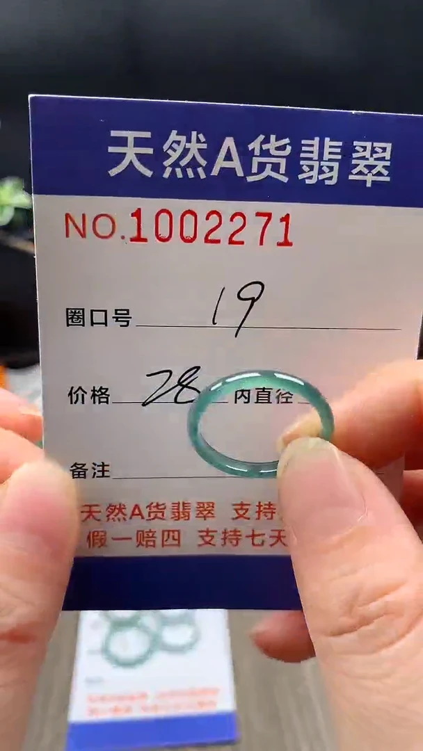 未镶嵌戒指翡翠19#