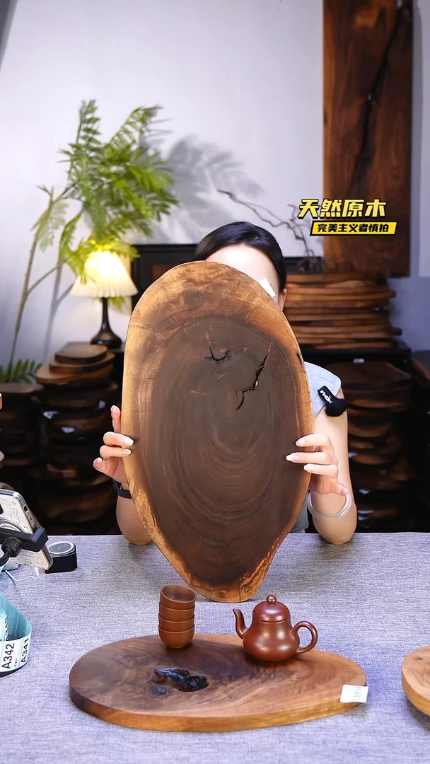 木北美黑胡桃原木.干裂疤结不属于商品质量问题完美主义者慎拍