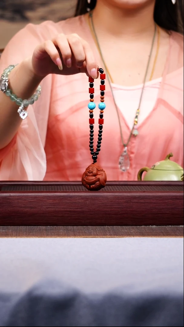 茶壶紫砂宜兴手工紫砂作品 财神手串