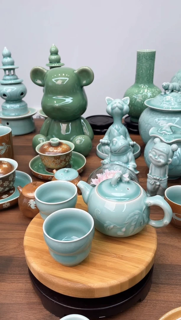 特价福利 微瑕 慧仙青瓷