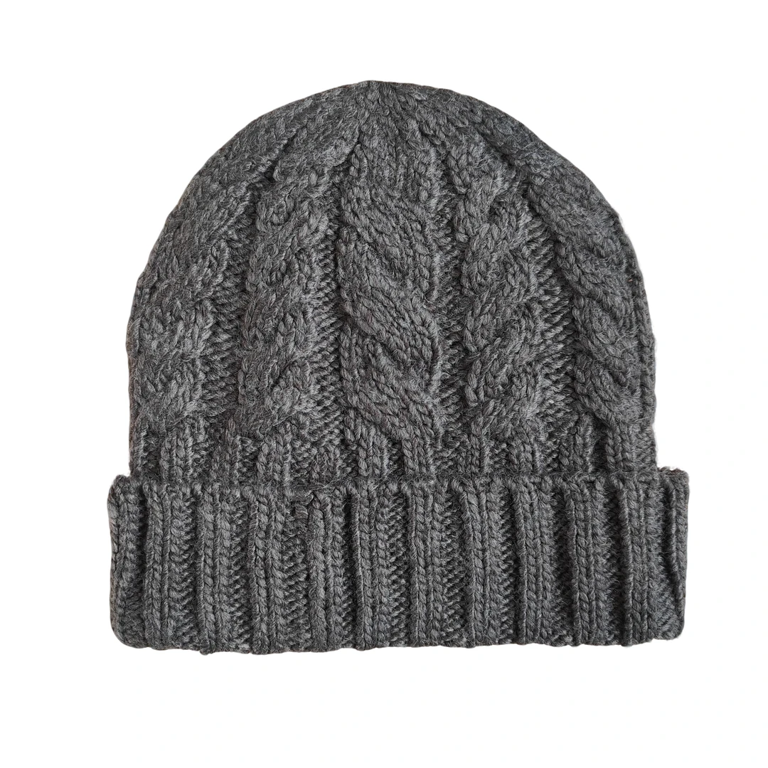 【工厂直销】M家秋冬保暖针织帽毛线帽麻花款