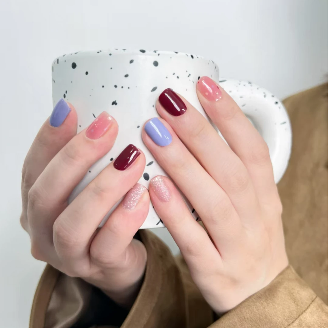 素指【莫奈花园】20指时尚流行免烤防水穿戴甲甲油膜