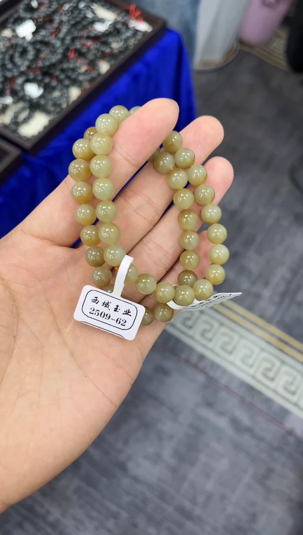 未镶嵌手串和田玉且末金山糖手串卡8微色差 多样性拍一发一