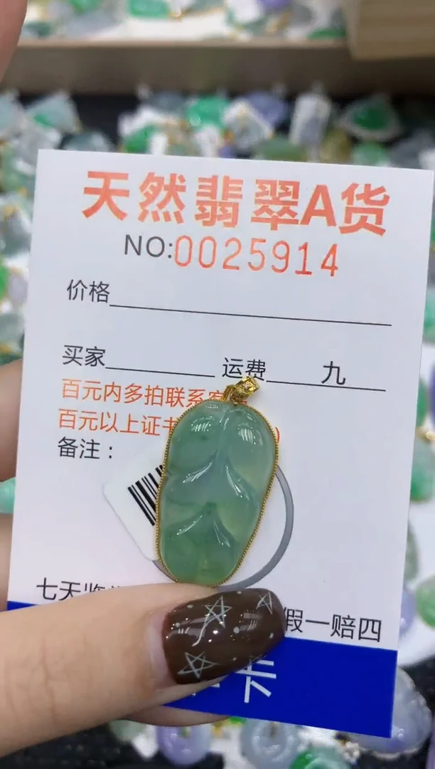 【闪购商品】翡翠颈饰18K金镶嵌11111111111