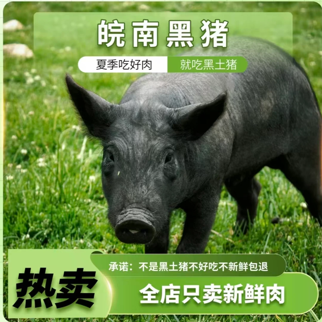 【徽州专属链接2】新鲜 现称 皖南黑毛土猪肉