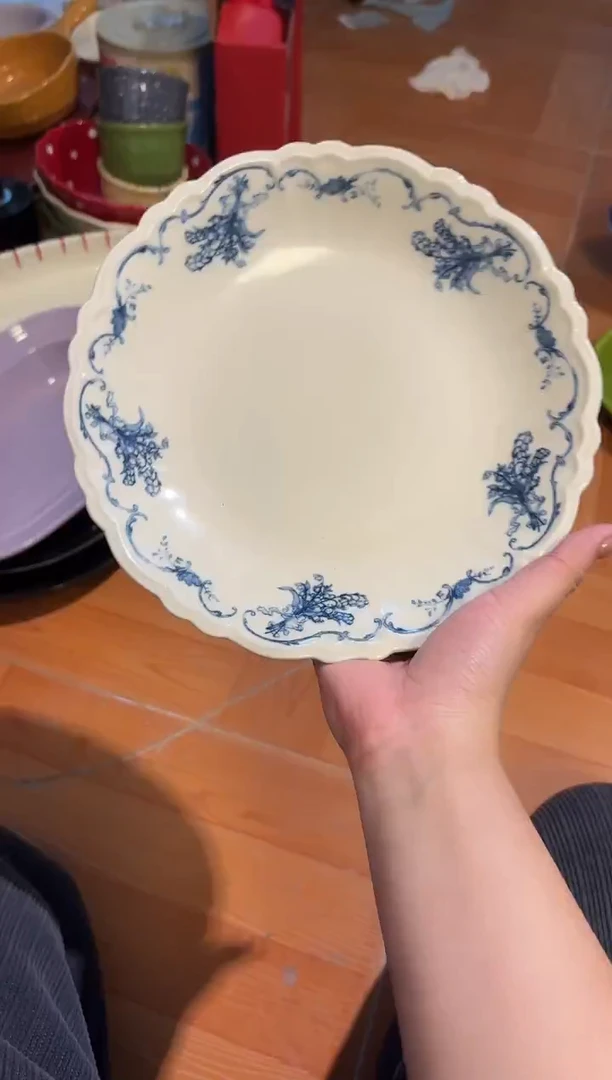 陶直播微瑕兰花盘*1